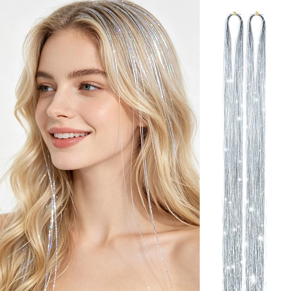 Women Accessories Pack - Hair Tinsel 2 Packs Tinsel Hair