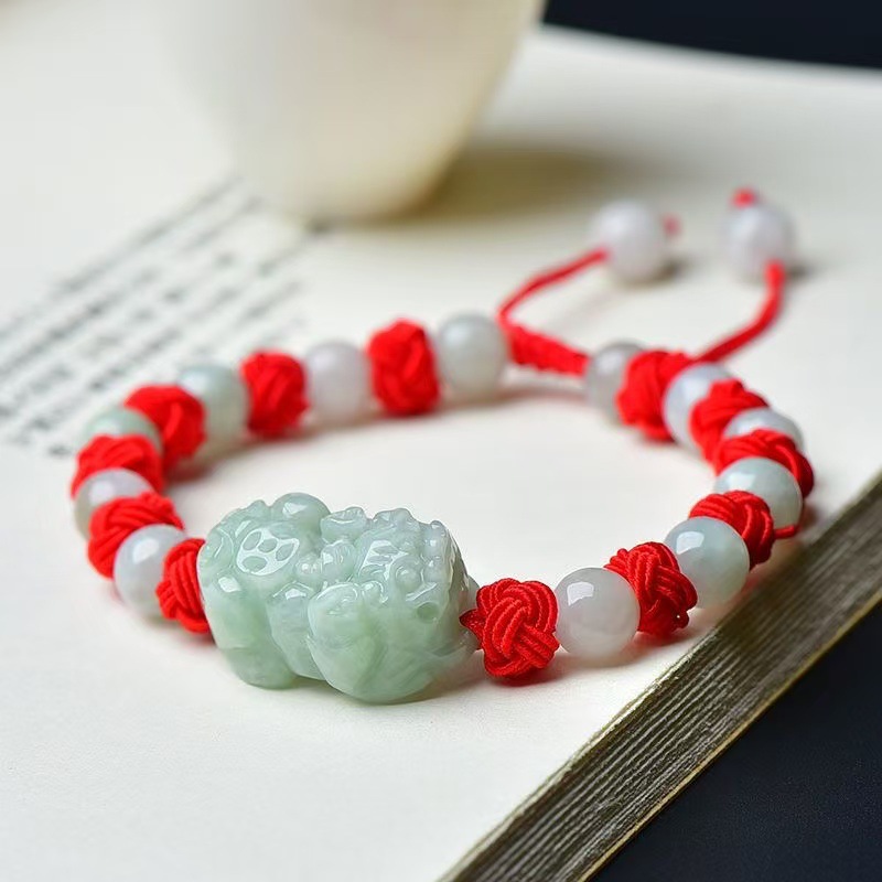 Women'S Accessories - Natural Burmese Jadeite Pixiu Bracelet Fashion