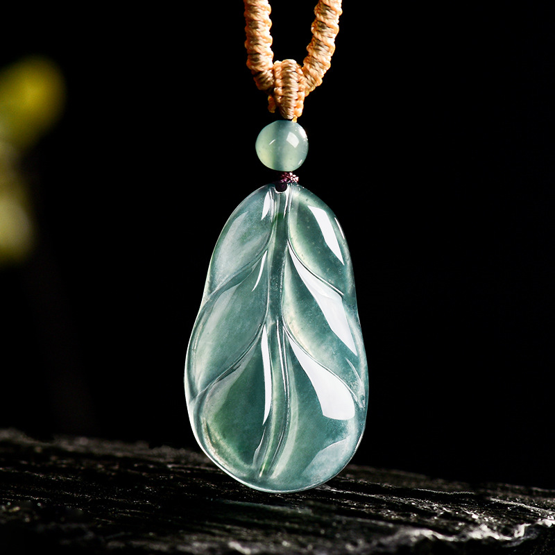 Women'S Accessories - Myanmar Jadeite Leaf Pendant Gifts for