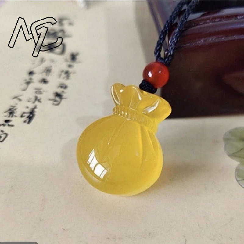 Natural Agate Blessing Bag Pen - Women Accessories Pack ulasan dan harga
