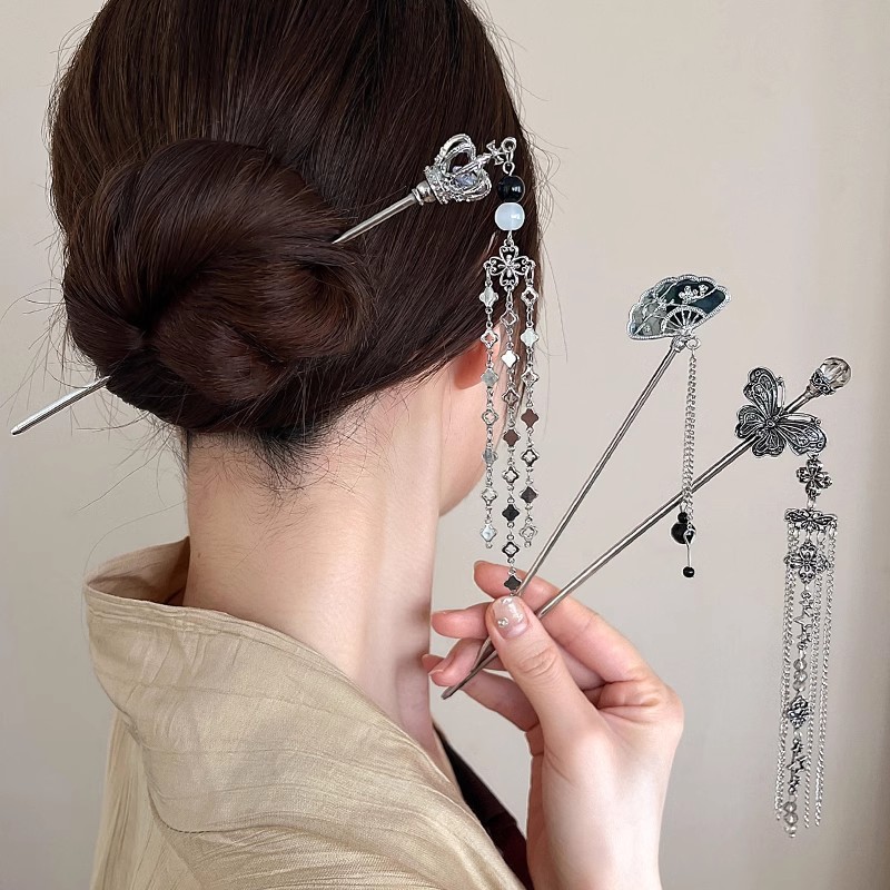 Elegant Women's Hairpin Antiqu - Pearl Hair Pin ulasan dan harga