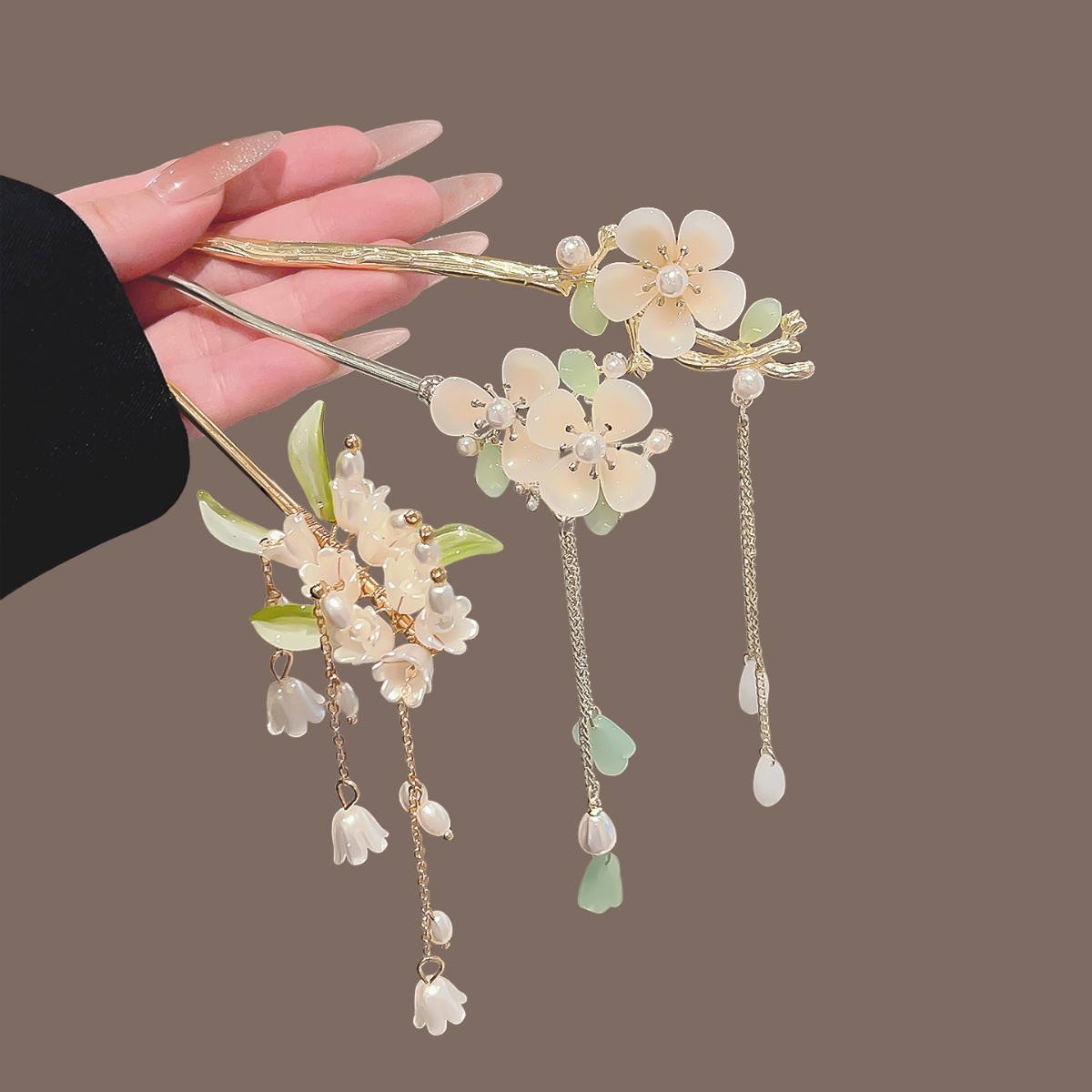 Vintage Chinese Style Tassel H - Pearl Hair Pin ulasan dan harga