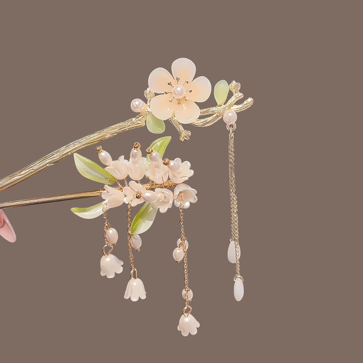 Vintage Chinese Style Tassel H - Pearl Hair Pin ulasan dan harga