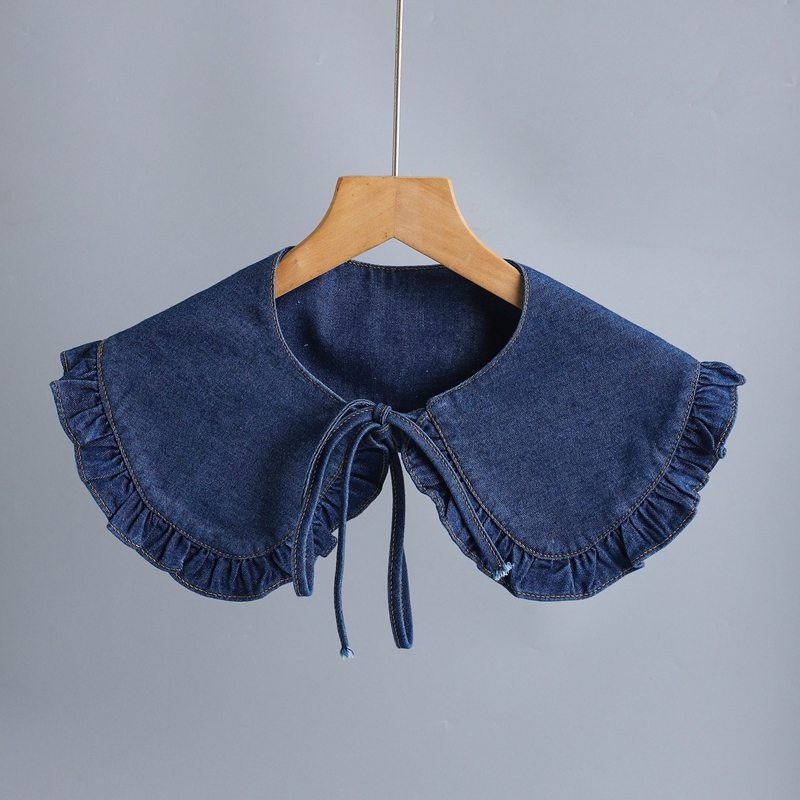 Fashion Denim Pleated Detachab - Women'S Accessories ulasan dan harga