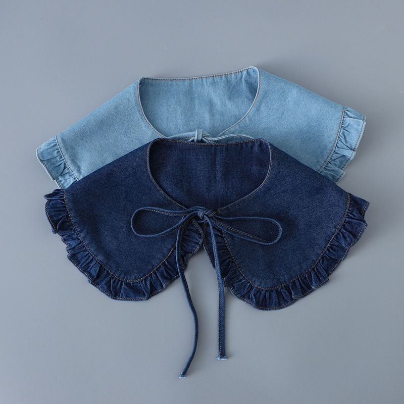 Fashion Denim Pleated Detachab - Women'S Accessories ulasan dan harga