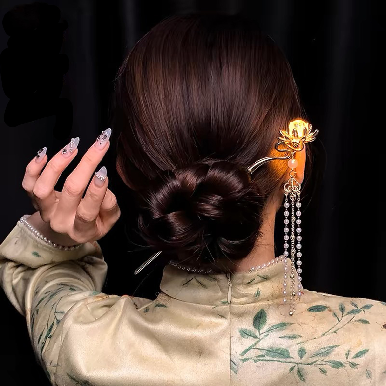 Luminous Flower Hairpin Exquis - Pearl Hair Pin ulasan dan harga