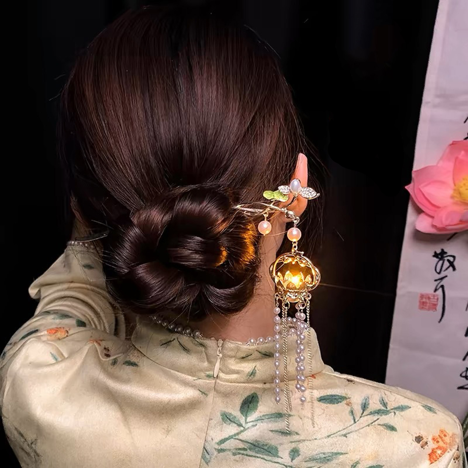Luminous Flower Hairpin Exquis - Pearl Hair Pin ulasan dan harga