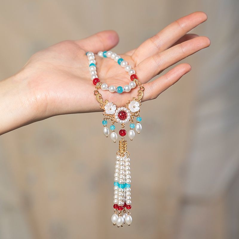 Blue horse-face skirt with lon - Women Accessories Set ulasan dan harga