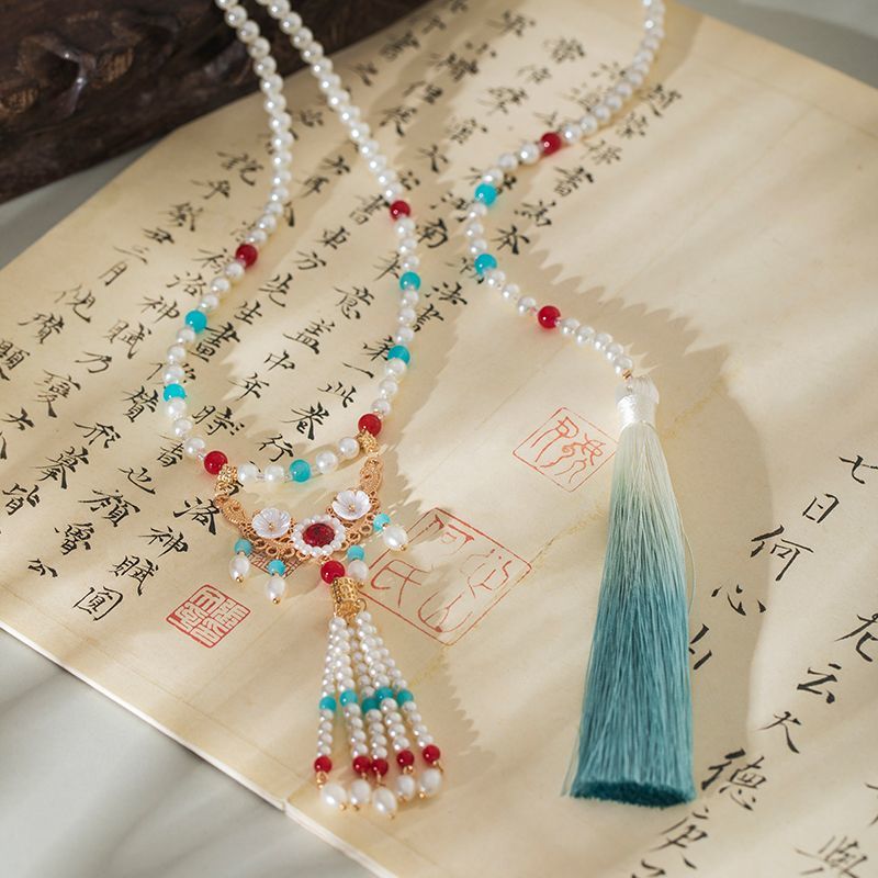 Blue horse-face skirt with lon - Women Accessories Set ulasan dan harga