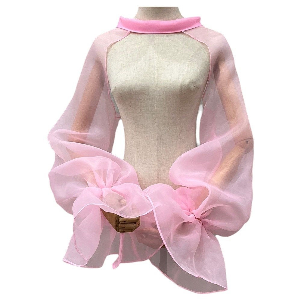 Puffy Bridal Sleeves Long Slee - Women'S Accessories For Neck ulasan dan harga