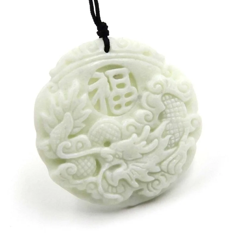 Natural White jade Dragon Phoe - Women'S Accessories ulasan dan harga