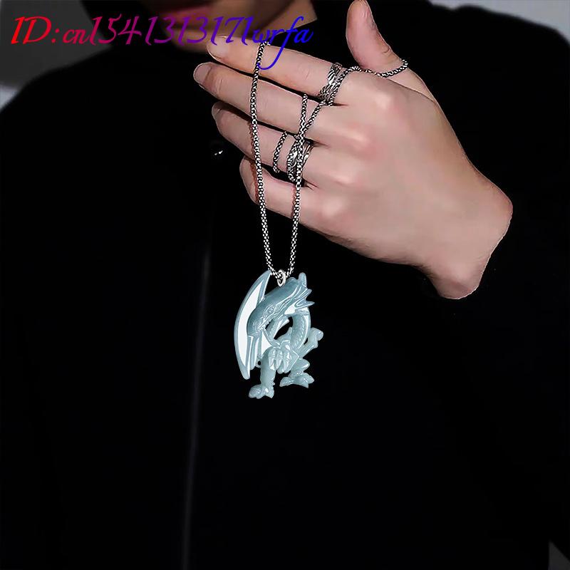 Blue Myanmar Jadeite Dragon Pe - Women'S Accessories ulasan dan harga