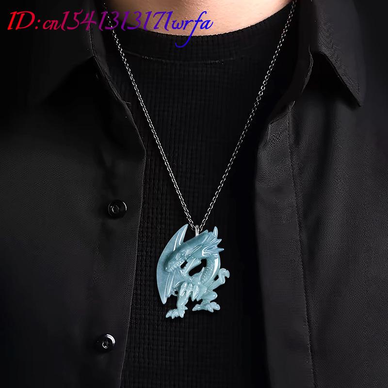 Blue Myanmar Jadeite Dragon Pe - Women'S Accessories ulasan dan harga