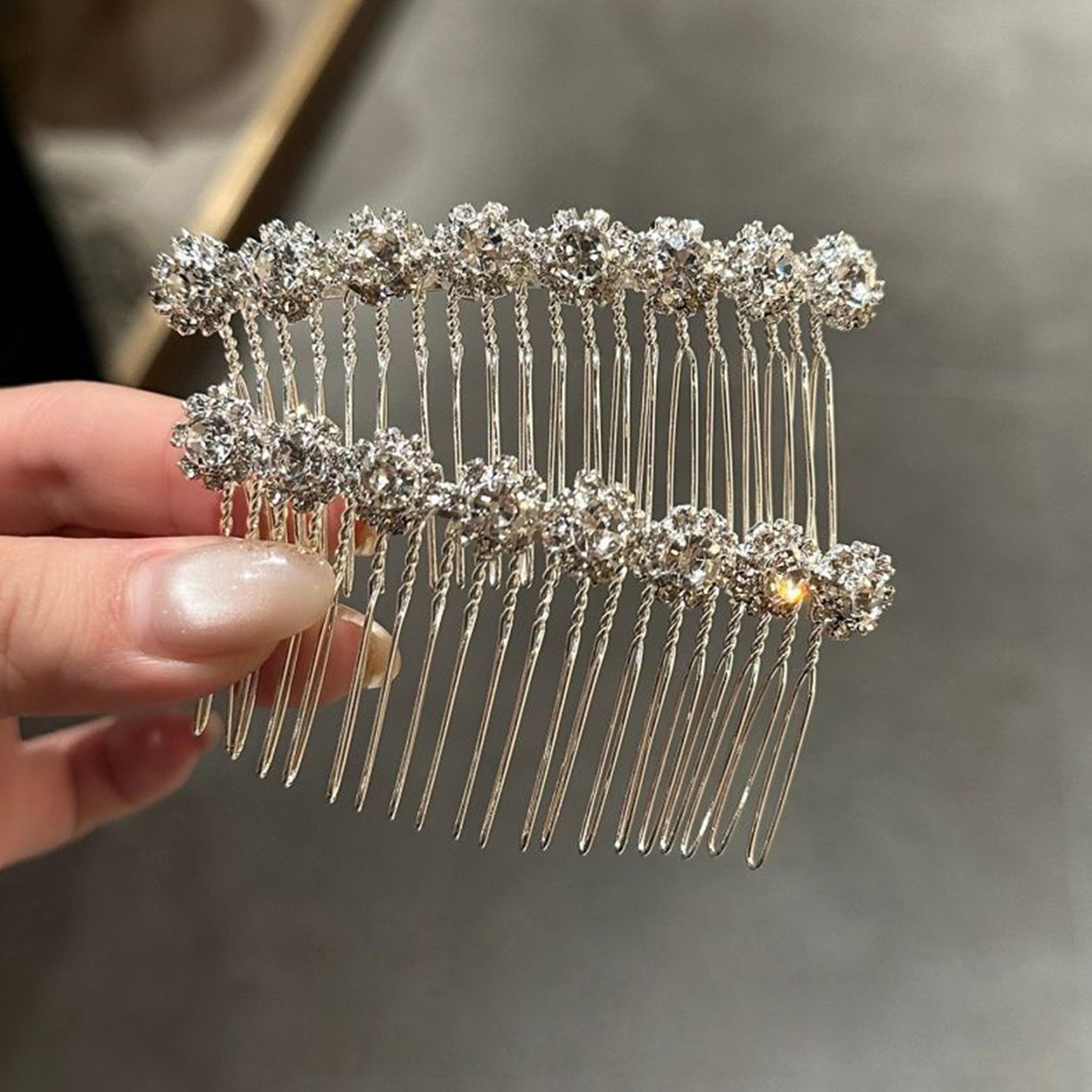 Minimalist Rhinestone Flower H - Pearl Hair Pin ulasan dan harga