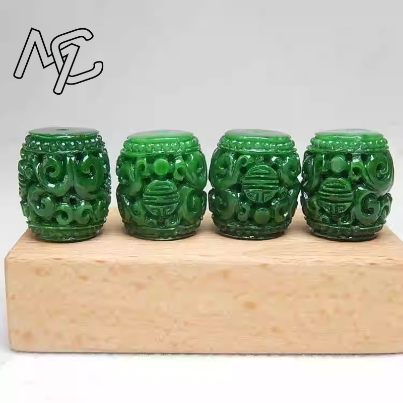 5pc Natural Green Jade Carving - Women'S Accessories ulasan dan harga