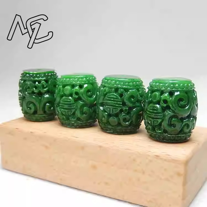 5pc Natural Green Jade Carving - Women'S Accessories ulasan dan harga