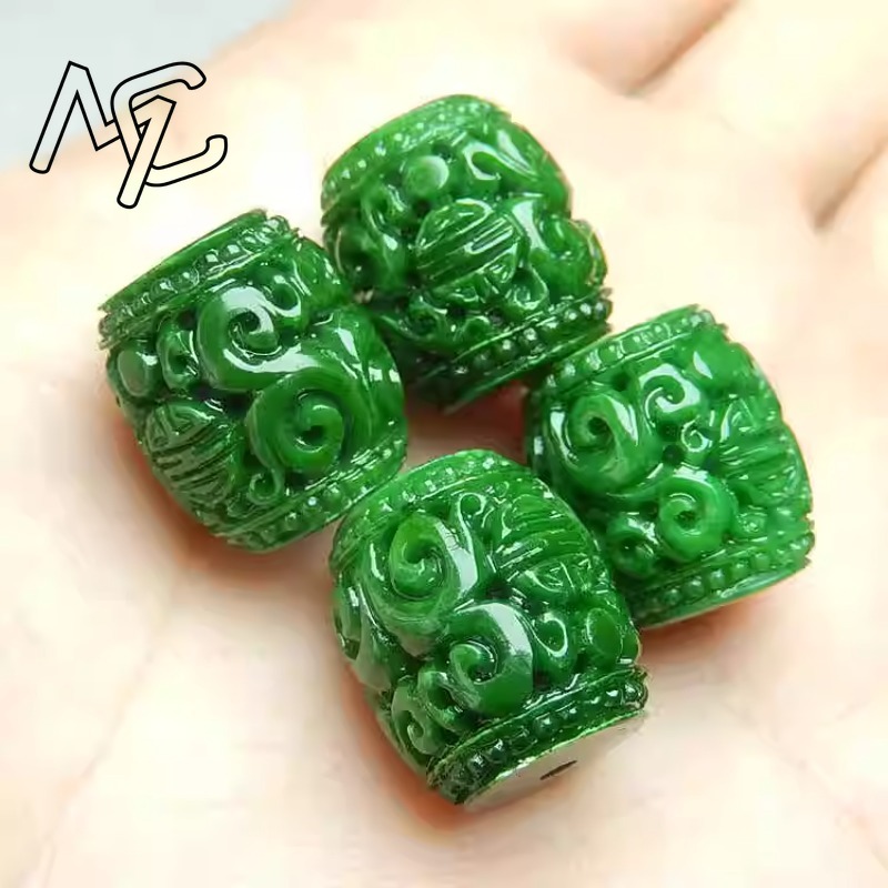 5pc Natural Green Jade Carving - Women'S Accessories ulasan dan harga