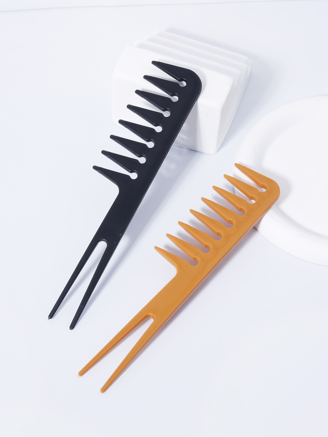 Double Fork Wide Tooth Comb, D - Women'S African Accessories ulasan dan harga