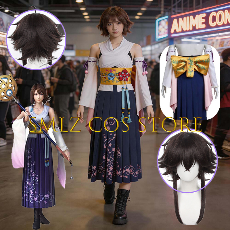 Smlz FFX Yuna Cosplay Anime FF - Women Accessories Set ulasan dan harga