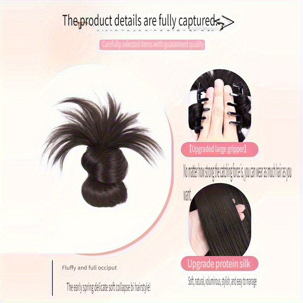 Low Synthetic Bun Ponytail Hai - Women Accessories Pack ulasan dan harga