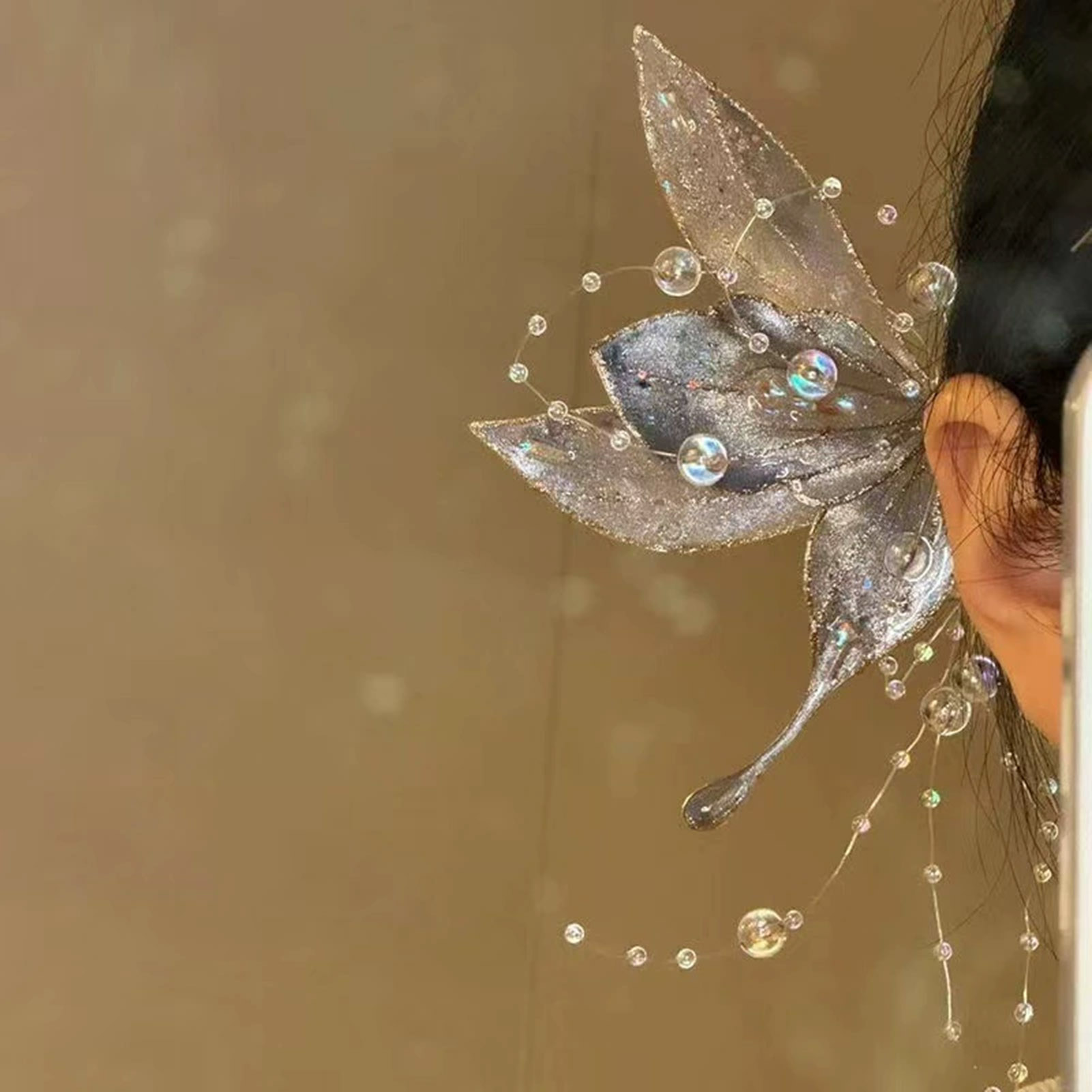 Women Butterfly Tassel Hairpin - Pearl Hair Pin ulasan dan harga