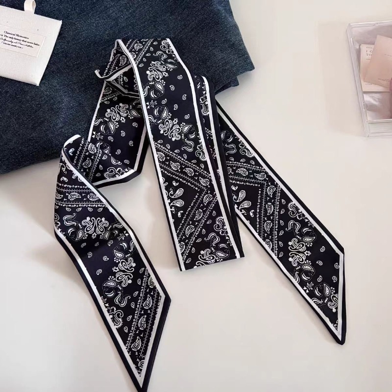 Black White Double Sided Paisl - Women'S Accessories For Neck ulasan dan harga