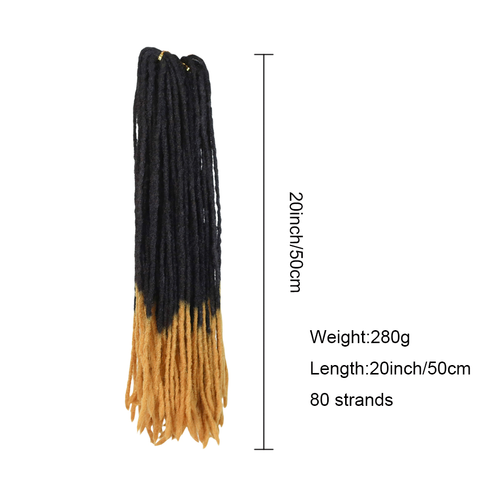 20 Inch Synthetic Faux Locs Ha - Women Accessories Pack ulasan dan harga