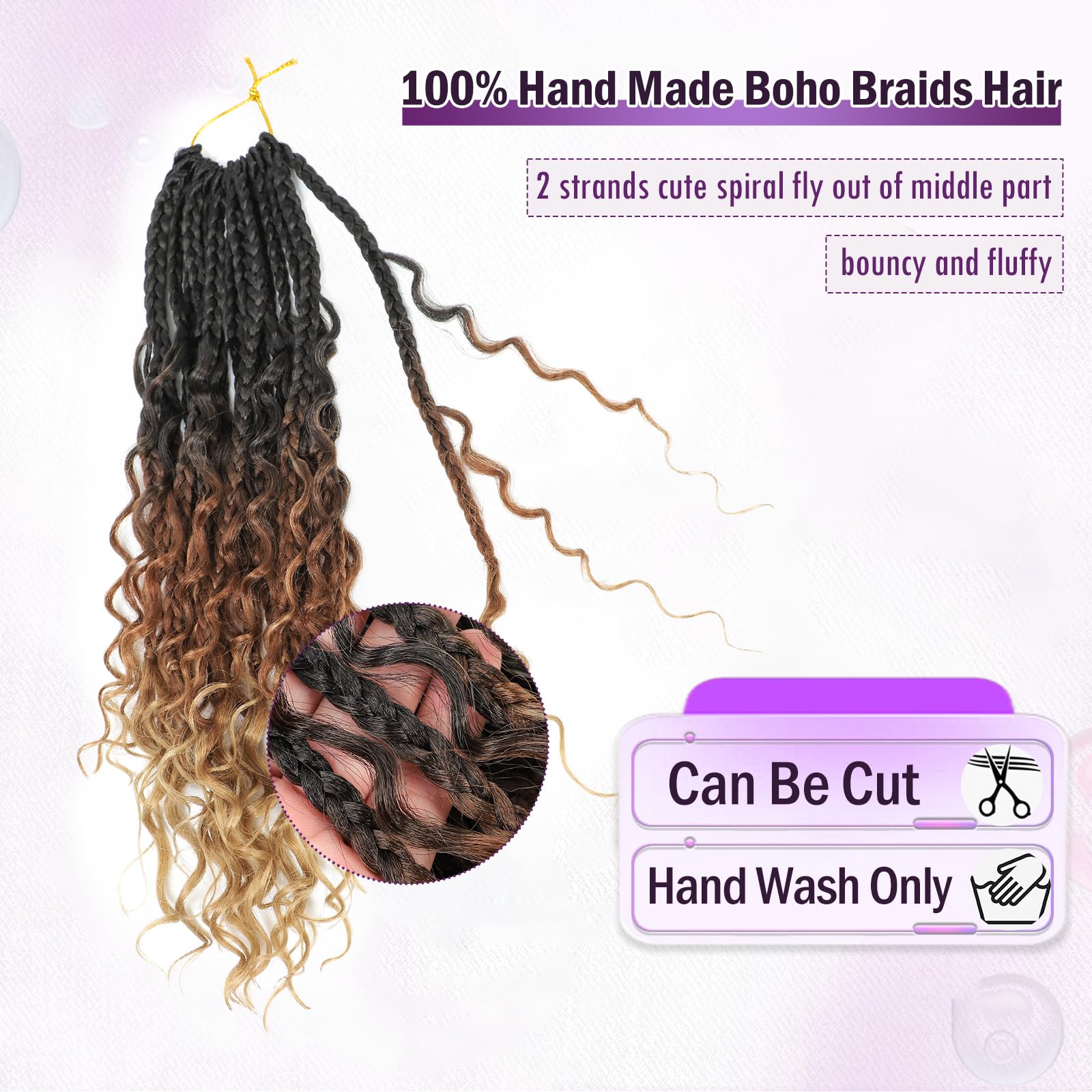 14 Inch Goddess Box Braids Cro - Women Accessories Pack ulasan dan harga