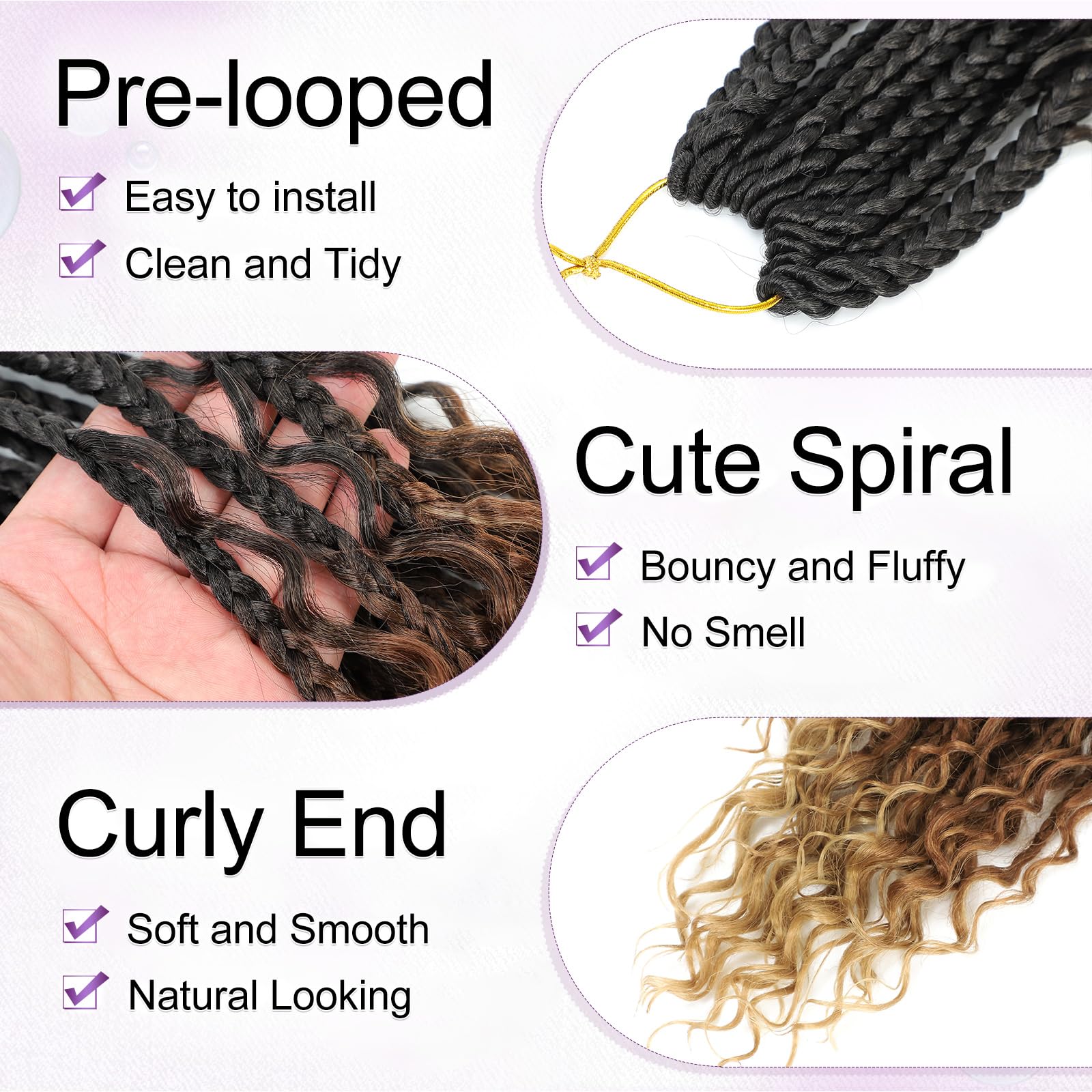 14 Inch Goddess Box Braids Cro - Women Accessories Pack ulasan dan harga