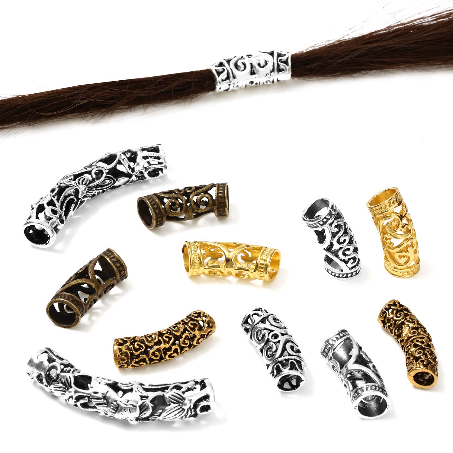 5Pcs/Bag Loc Jewelry for Hair  - Women'S African Accessories ulasan dan harga