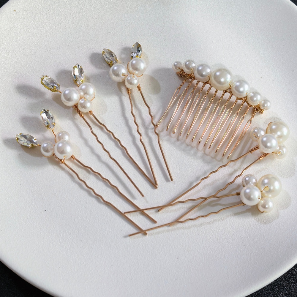 Pearl Crystal Hair Pins Comb S - Pearl Hair Pin ulasan dan harga