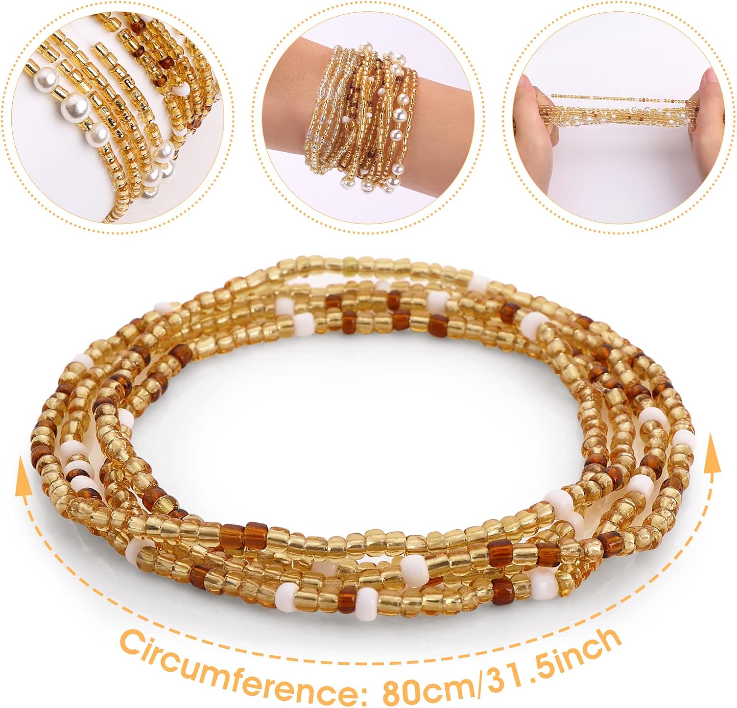 Waist Beads for Women Belly Be - Women'S African Accessories ulasan dan harga