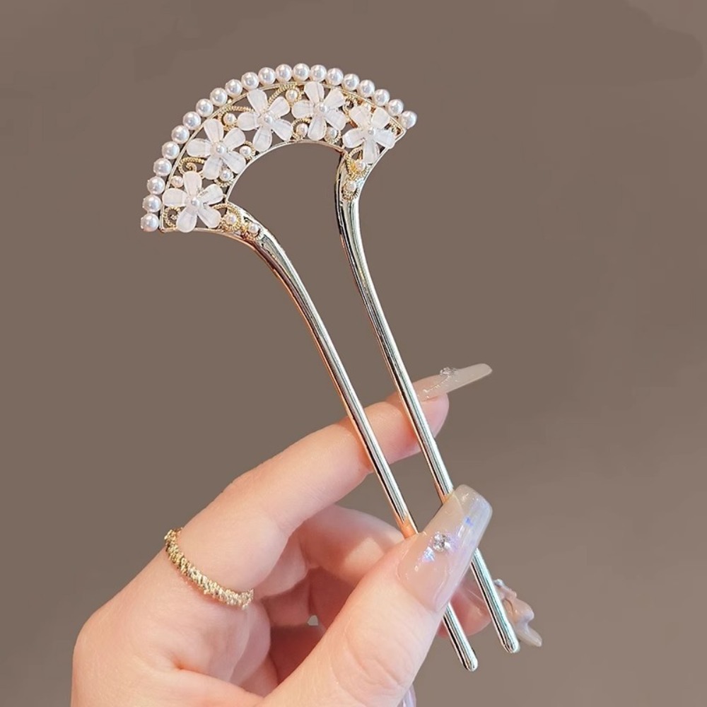 1pc Exquisite Fashion Elegant  - Pearl Hair Pin ulasan dan harga