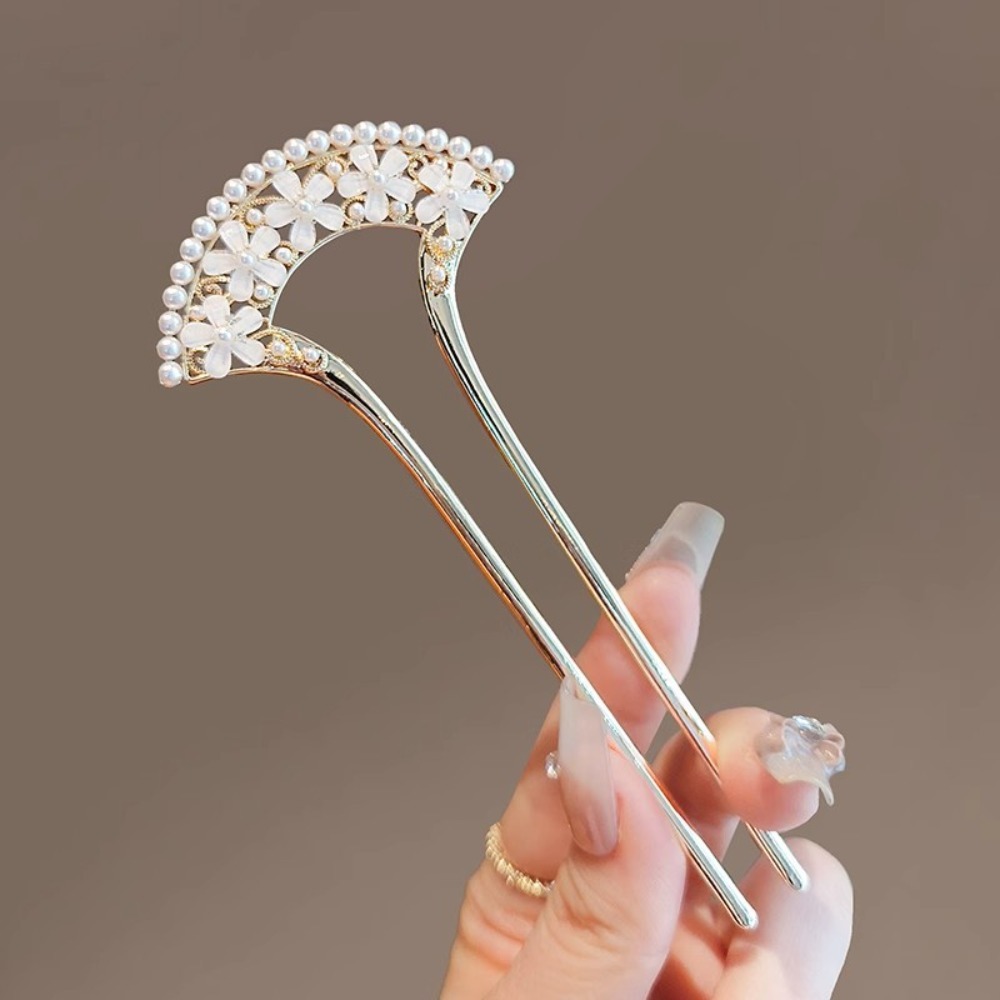 1pc Exquisite Fashion Elegant  - Pearl Hair Pin ulasan dan harga