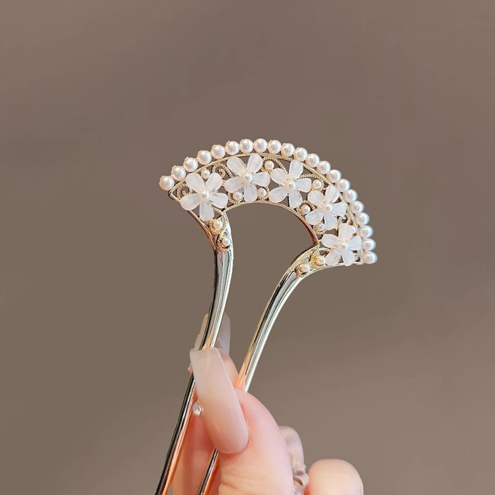 1pc Exquisite Fashion Elegant  - Pearl Hair Pin ulasan dan harga