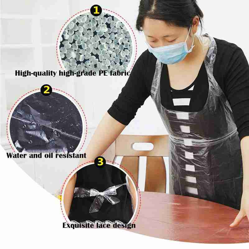 20PCS Disposable Kitchen Apron - Women Accessories Pack ulasan dan harga