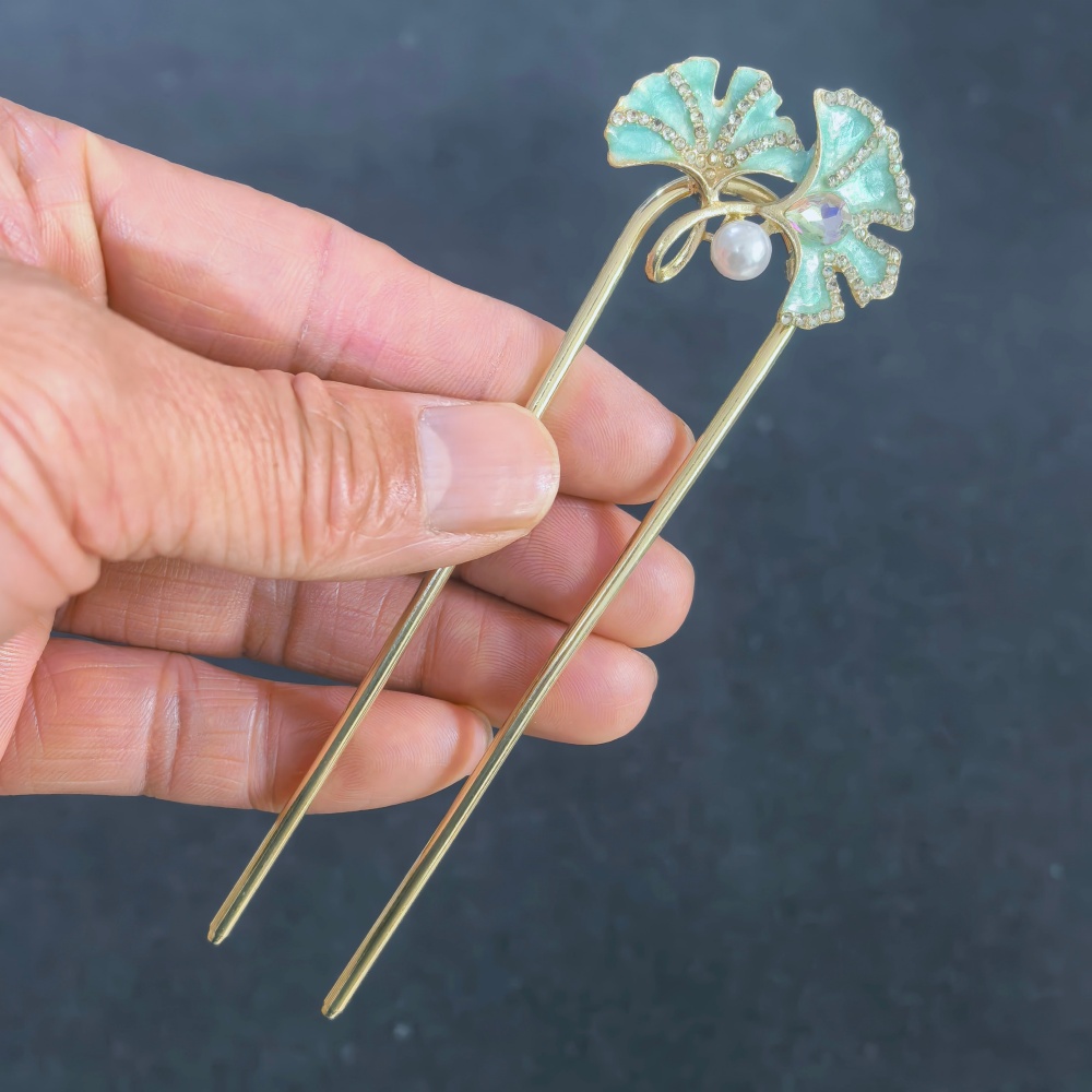Vintage Floral Butterfly Hair  - Pearl Hair Pin ulasan dan harga