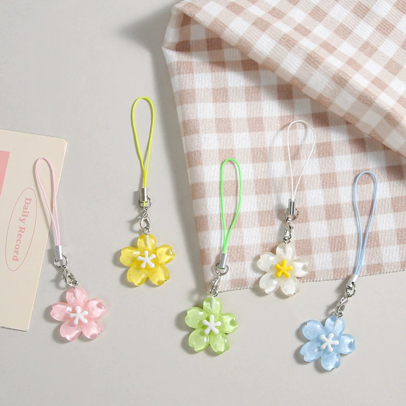 Colorful Resin Flower Phone Ch - Women Accessories Pack ulasan dan harga