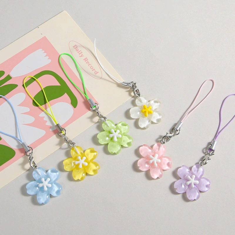 Colorful Resin Flower Phone Ch - Women Accessories Pack ulasan dan harga
