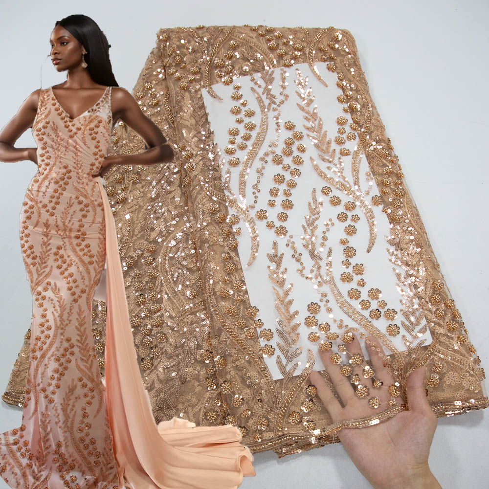 Luxury French Beaded Sequins L - Women'S African Accessories ulasan dan harga