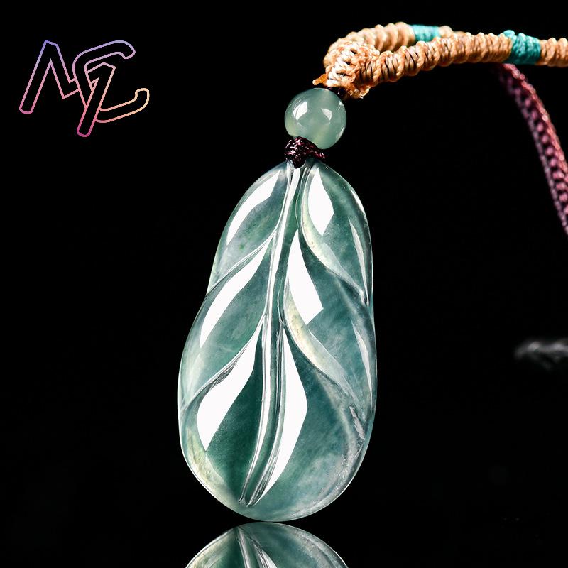 Myanmar Jadeite Leaf Pendant G - Women'S Accessories ulasan dan harga