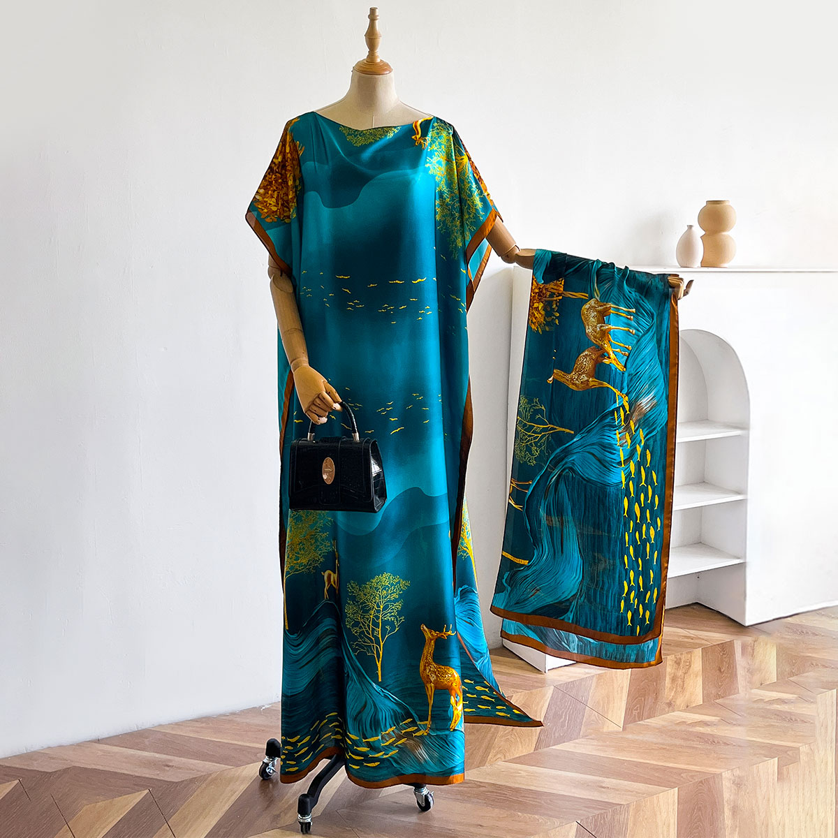 Women's Long Shawl Dubai Fashi - Women'S African Accessories ulasan dan harga