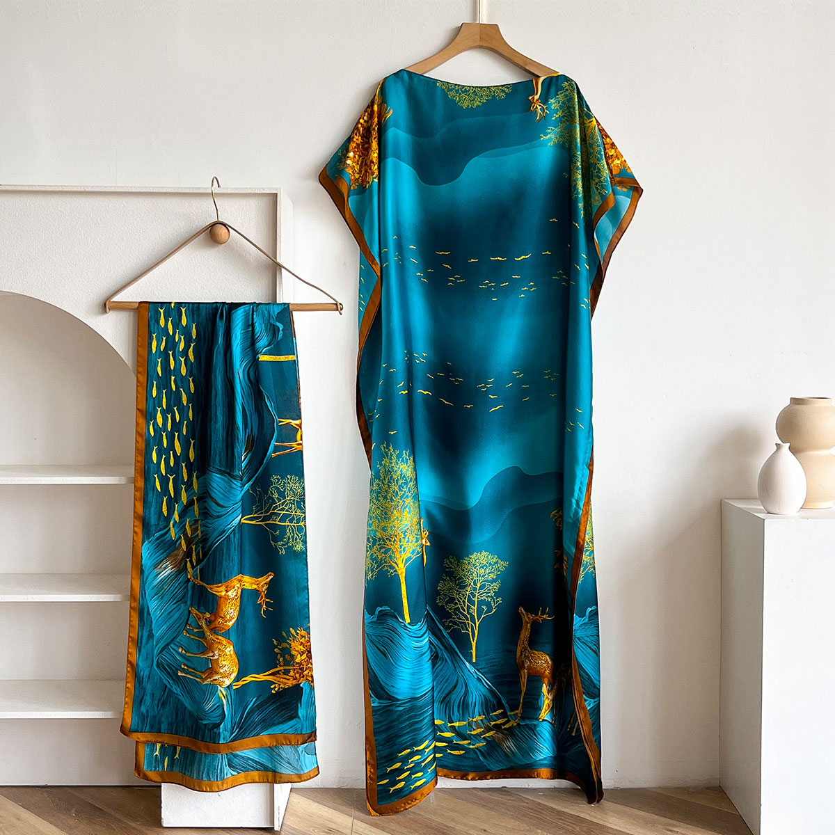 Women's Long Shawl Dubai Fashi - Women'S African Accessories ulasan dan harga