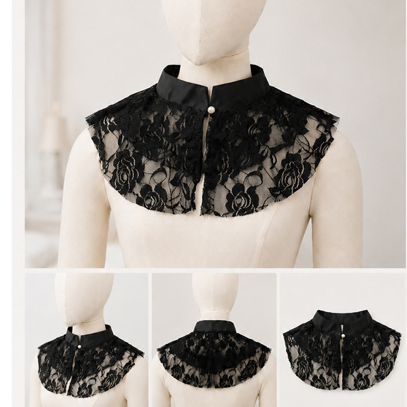Elegant Lace Floral False Coll - Women'S Accessories ulasan dan harga